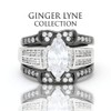 Ginger Lyne Collection Three Piece Bridal Engagement Wedding Ring Set