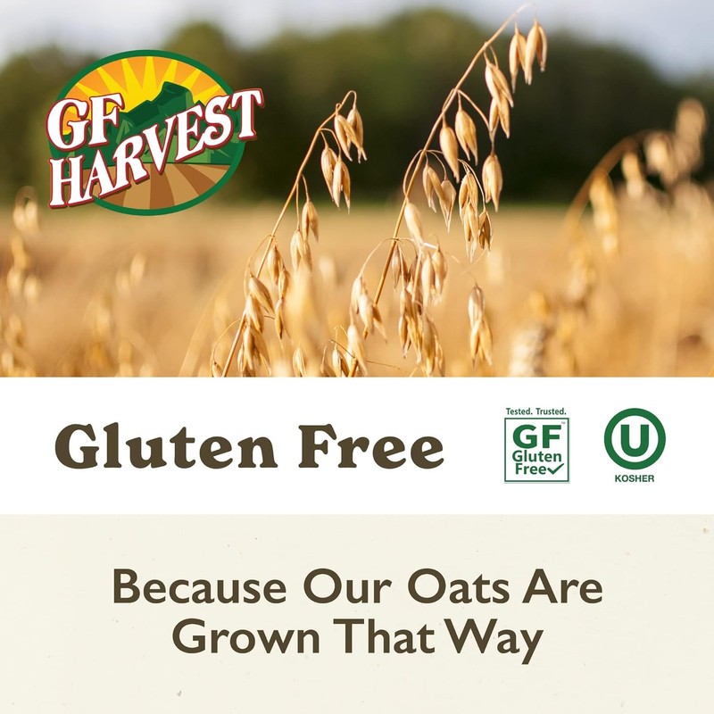 GF Harvest Gluten Free Organic Rolled Oats, 32 Ounce Bag,