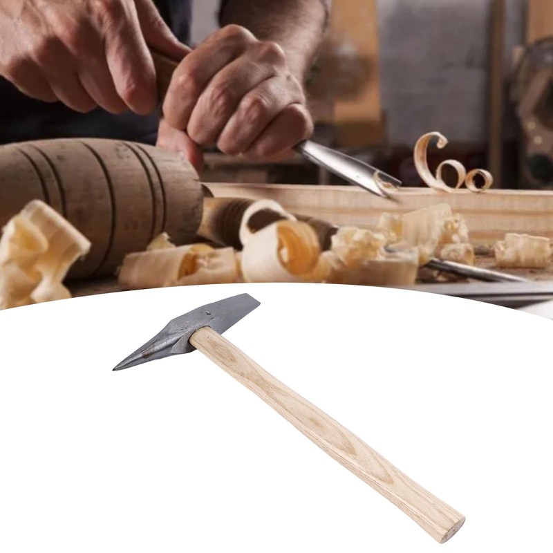 Feather Hammer, Double Ended Ergonomic Hammer, Wooden Handle, Stainless Steel