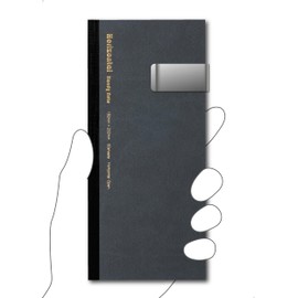 Horizontal Patan, Opens Horizontally, Expands to B5, Patent Binding, 3.6 x 8.0 inches (91 x 202 mm), Made in Japan, Special Leather Cover, BUSINESS Model, Charcoal Black, Graph Ruled