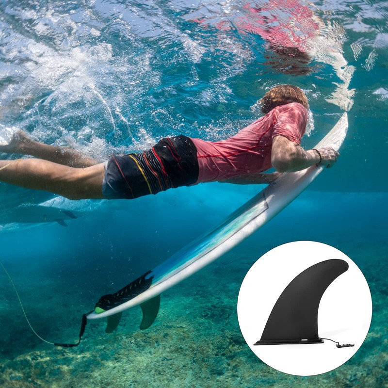 APOMOONS Removable Universal 9 Inch Surfboard Sup Fin Reinforced Replacement
