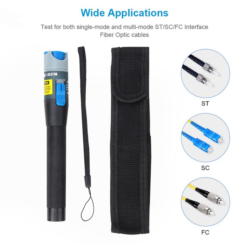 Visual Fault Locator Optic Fiber Cable Tester 650nm 10Km 1.5V