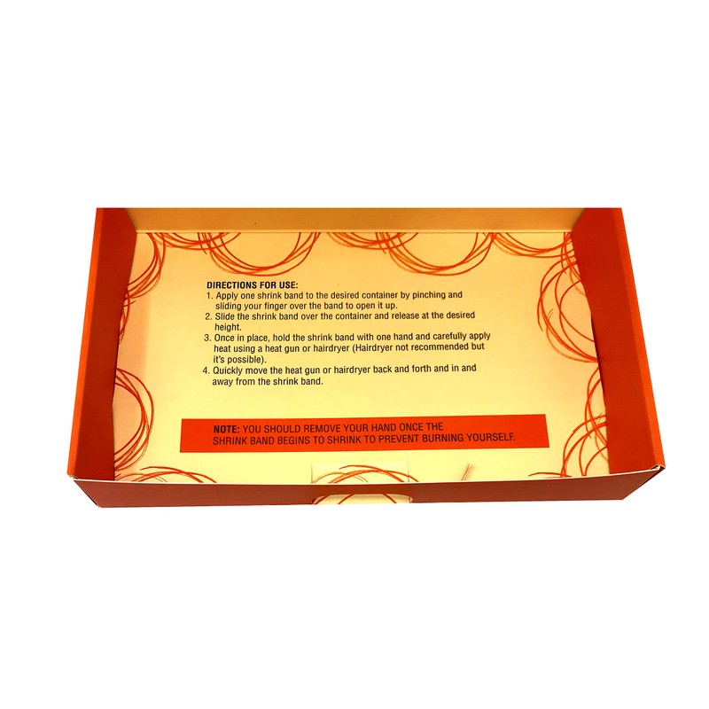 Clear Perforated Shrink Band for 8 Ounce Tall Jars, 4