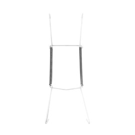WINSOME Invisible Plate Hangers for Wall | Decorative Dish Display Holders Hanging Wires Spring Hook Holder Fit to Hang on Wall (White Plate Hanger) (19 x 25 cm (7.5 x 10 Inch))