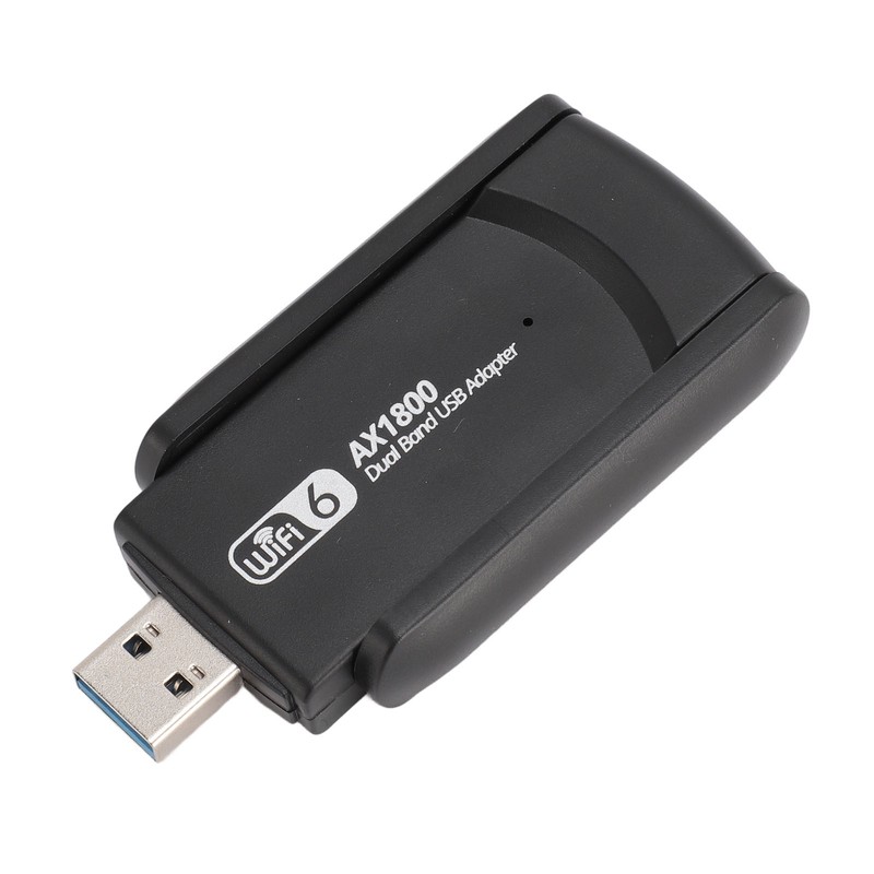 USB WiFi 6 Adapter 1800Mbps 2.4G 5G Dual Band Wireless