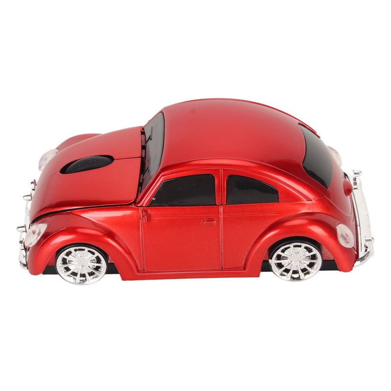 Wireless Mouse Red Sports Car Style 2.4GHz USB Receiver 1600DPI