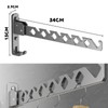 Vueinrg Wall Clothes Hook, Foldable Clothes Rack, Clothes Hook, 180°