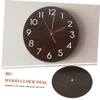 BIUDECO Wooden Clock Dial Replacement Round DIY Clock Part Sturdy