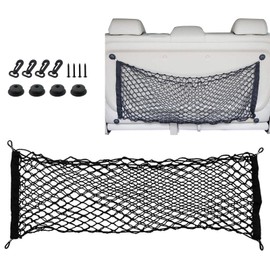 Truck Luggage Net, Luggage Net for Trucks, 43 x 30 Inch Stretchy Nylon Net, Easy to Install Storage Nets, Multifunctional Cargo Storage Accessories for Motor Vehicles
