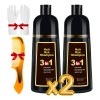 Shampoo Tinte Instantáneo Cubre Canas Natural Jengibre 2pz F