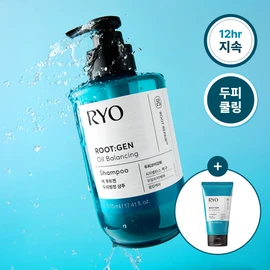 Ryo Root:Gen Oil Balancing Shampoo 515ml Set (+100ml) - [SET] Oil Balancing Shampoo 515ml (+100ml)