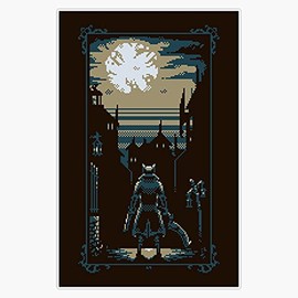 Bloodborne Pixelframe Bumper Sticker Window Vinyl Decal 5"