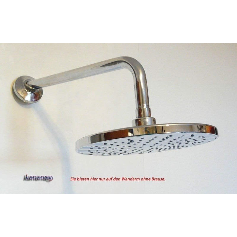 35cm Inlet Arm Wall Bracket Chrome-plated metal for Shower Head