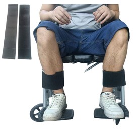 Wheelchair Leg Strap Support Restraints Safety Seat Belt Foot Rest Straps for Elderly Dementia Paralysis Prevent Sliding Separator Accessories Straps Disabled Care Supplier Paralysis Leg Spasm(2Pcs)