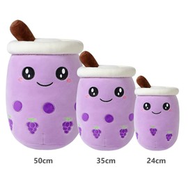 shownicer Plush Toy, Boba Tea Cuddly Toy, Kawaii Bubble Tea Plush, Plush Cushion Toy, Milk Tea Cup Cushion, Doll Throw Pillow, Cuddly Toy Gift for Children, Girls, Boys