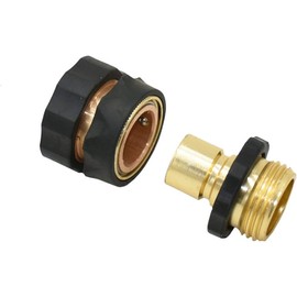 Conector rápido 3/4 de latón para manguera de jardín – Juego de 10 piezas Nuojie