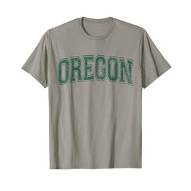 STATE OF OREGON VARSITY STYLE TEXT SPORTS JERSEY T-Shirt