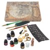 Feather Pen Set European Style British Retro Lacquer Stamp Dipped