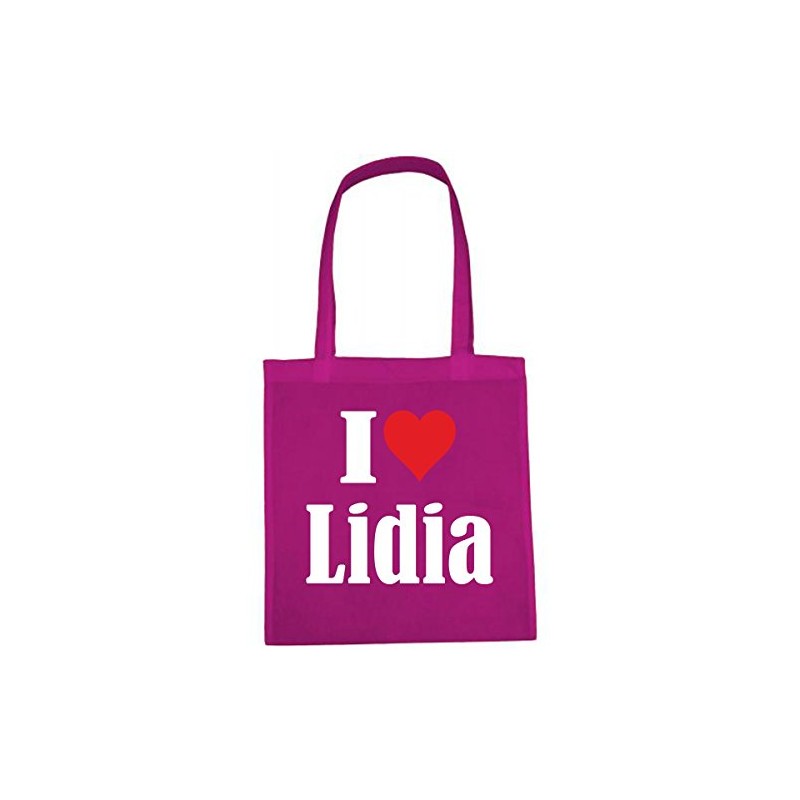 Reifen-Markt Tasche I Love Lidia Größe 38x42 Farbe Pink Druck