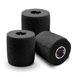 d3 Light Rip EAB Spandex Bandage Hand-Tearable Black 75mm x 7m (3 Rolls) Thigh, Knee, Shoulder & Elbow Rugby Lineout Lifting Tape & Joint Injury Medical Strapping