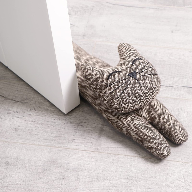 CERAYOU Cat Fabric Under Door Draft Stopper, 3LB Heavy Duty