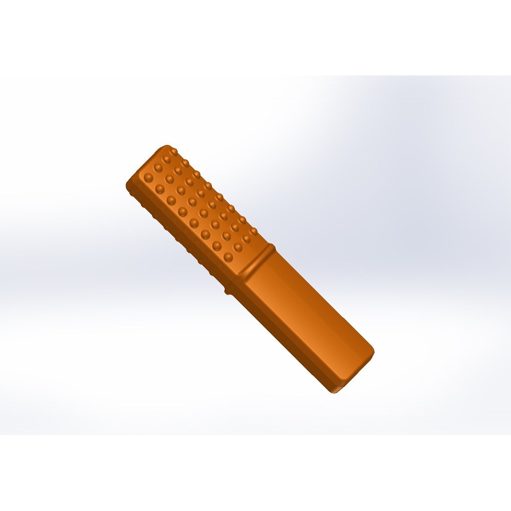 Chewy Stixx Oral Tubes Tough Bar Orange Flavor-for People with Aggressive Biting Habits.