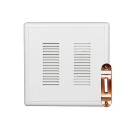 PrimeChime Plus 2 Electric Doorbell Kit - Doorbells for Home - Includes Selectable Ring Chimes - Deco Button, Copper - NICOR Lighting