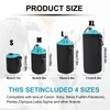 4Pcs Camera Lens Case Bag,4 Sizes Blue Water Resistant Protective