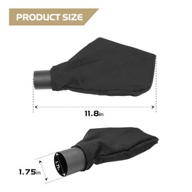 N126162 Dust Bag Compatible with DW715 DW713 DW716 DW716XPS DWS782 DWS780 Miter Saw, Black Chop Saw Bag with Zipper - 1 Pack