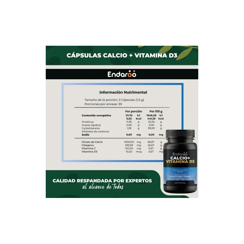 Calcio Vitamina Cápsulas