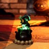 Nemesis Now Spook Witches Familiar Black Cat and Bubbling Cauldron