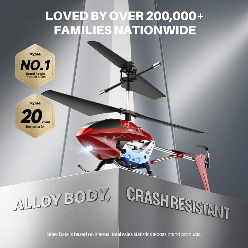 SYMA S107H-E RC Helicopter for Kids 8-12 and Beginners, Remote