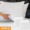 50 Pieces Disposable Pillowcases Single Use Pillow Case 19.6 x