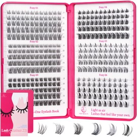 Lash Clusters - Lash Clusters Kit Mix Manga Lases 432pcs Eyelash Clusters Spiky Lases Clusters DIY at Home No Glue Included