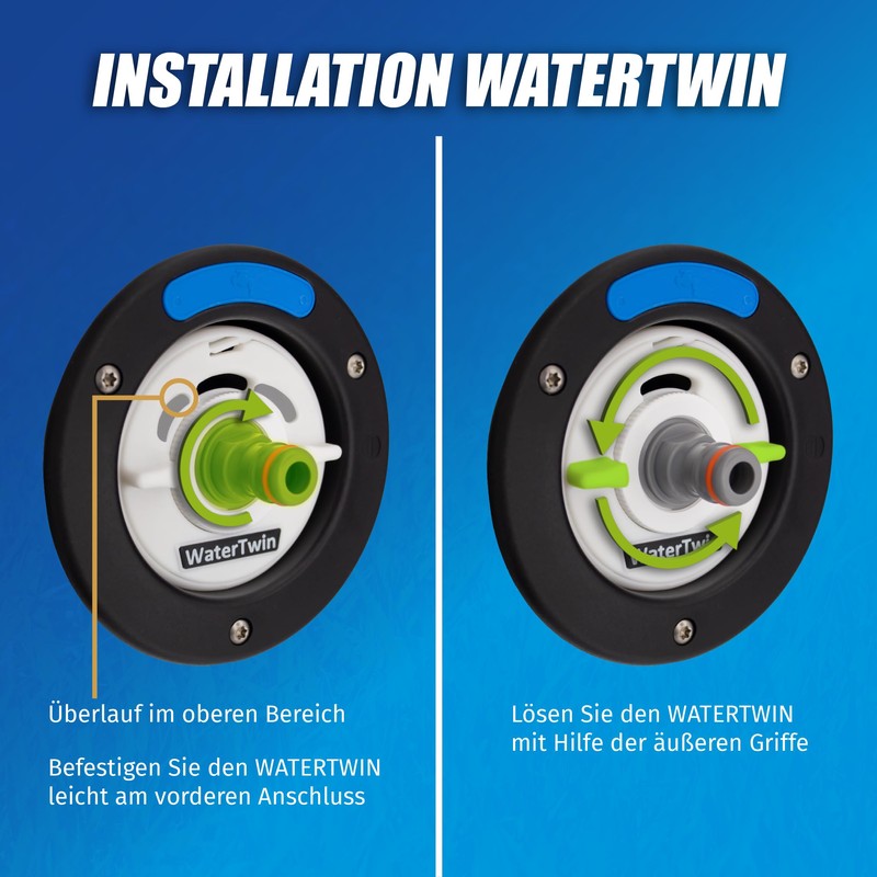 MaJoCompTec® Watertwin Fuel Cap with Water Connection | Water Tank