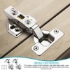 Set of 6 Cabinet Hinges Kitchen Cupboard Hinges with Screws