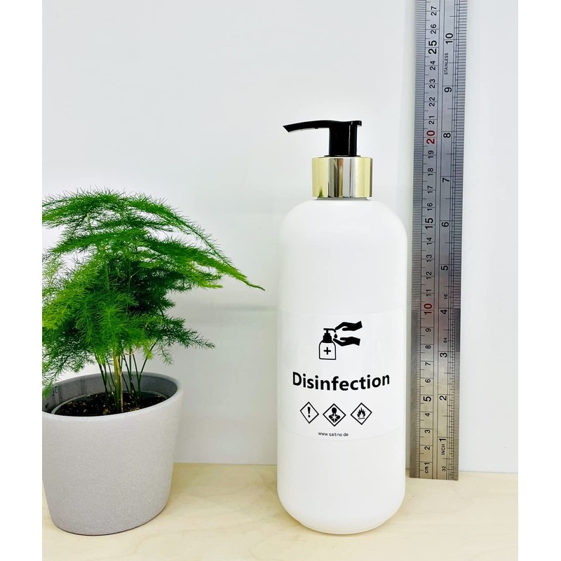 DPundID 5 Pieces White Empty Soap Dispenser Plastic Pump Bottle