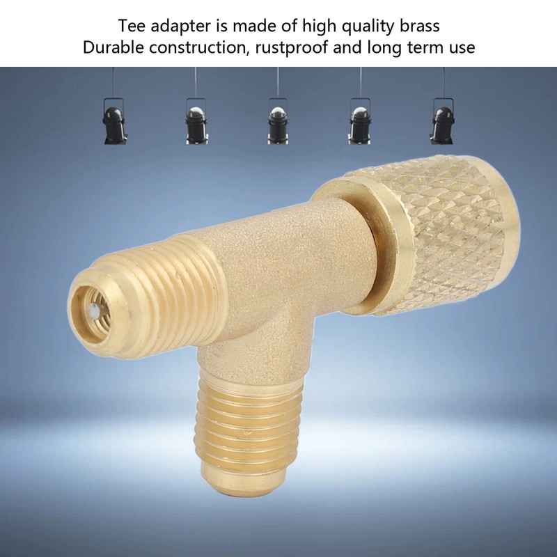 Quick Coupler Access Tee, SAE Flare Brass 1/4 in Valves