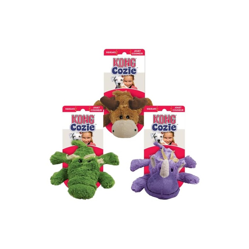 KONG Cozie Bundle Variety Pack - Cozie Marvin The Moose