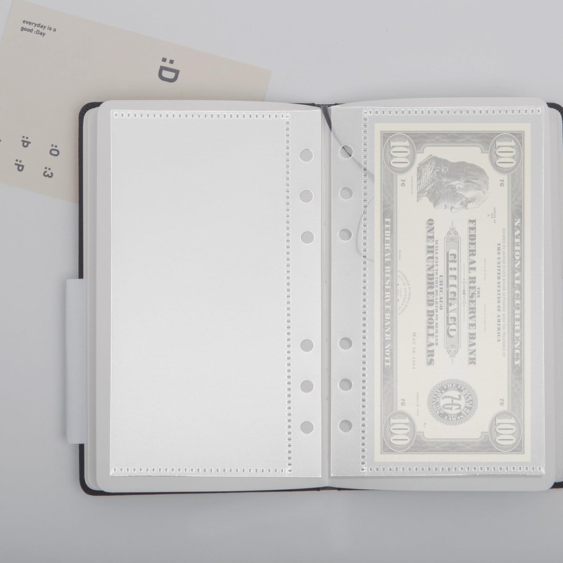 SHINEOFI A6 Binder Dividers with 5 Clear Pp Pocket Pages