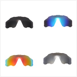 NicelyFit 4 Pairs Polarized Replacement Lenses for Oakley Jawbreaker Sunglasses Glass Frames