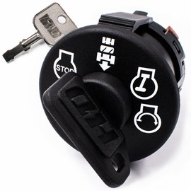 HD Switch Starter Ignition Switch Replaces Husqvarna AYP Key Switch GTH2648 GTH2452 GTH2454 GTH26 GTH2654 GTH2752 GTH - OEM Upgrade Includes 2 Keys & Free Carabiner