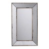 HomeRoots 24" Silver Framed Antiqued Accent Mirror