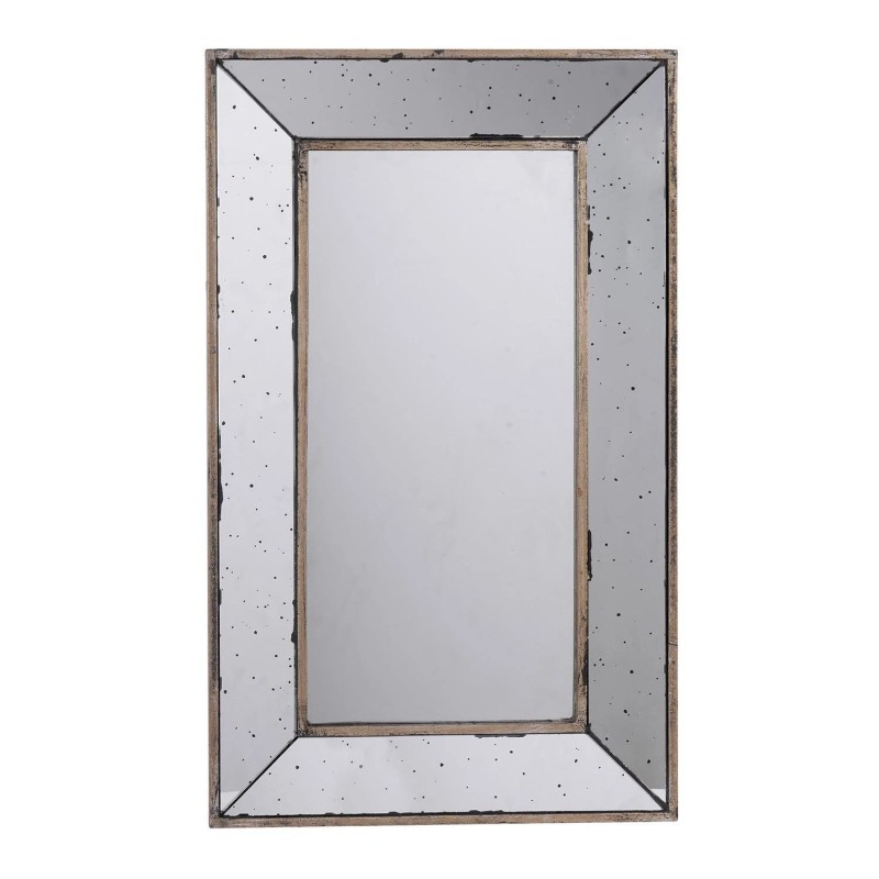 HomeRoots 24" Silver Framed Antiqued Accent Mirror
