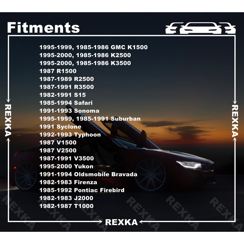 Rexka 10pcs Headlight Adjusting Nuts for GM 343543 343555 354076