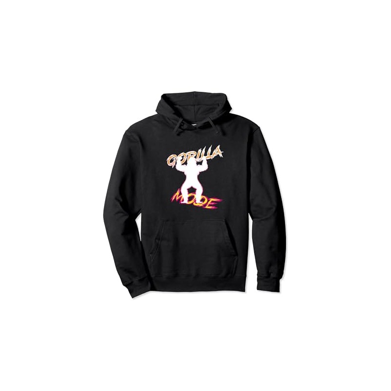 Gorilla Mode Gorilla Gym for Muscles Gorilla Fitness Logo Pullover