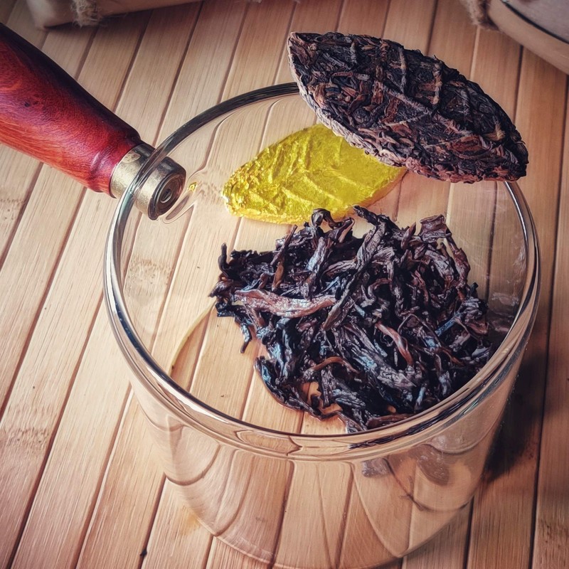 Jinglong Tea Factory, Stout Leaf, Compressed Pekoe Black Pu-erh Tea,