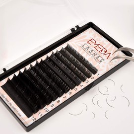 EMEDA Silk False Eyelashes Extensions 0.07 mm Mix J B C D Curl Individual Eyelashes 8-15 mm Faux Mink Eyelash Extension for Salon Use