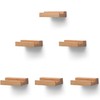 PHOENANCEE Solid Oak Wood, Record Wall Mount Shelf, Record Display