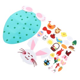 Felt Easter Decorations Toddler DIY Felt Rabbit Set Wall Hanging Bunny Crafts Ornaments for Home Party Decoration